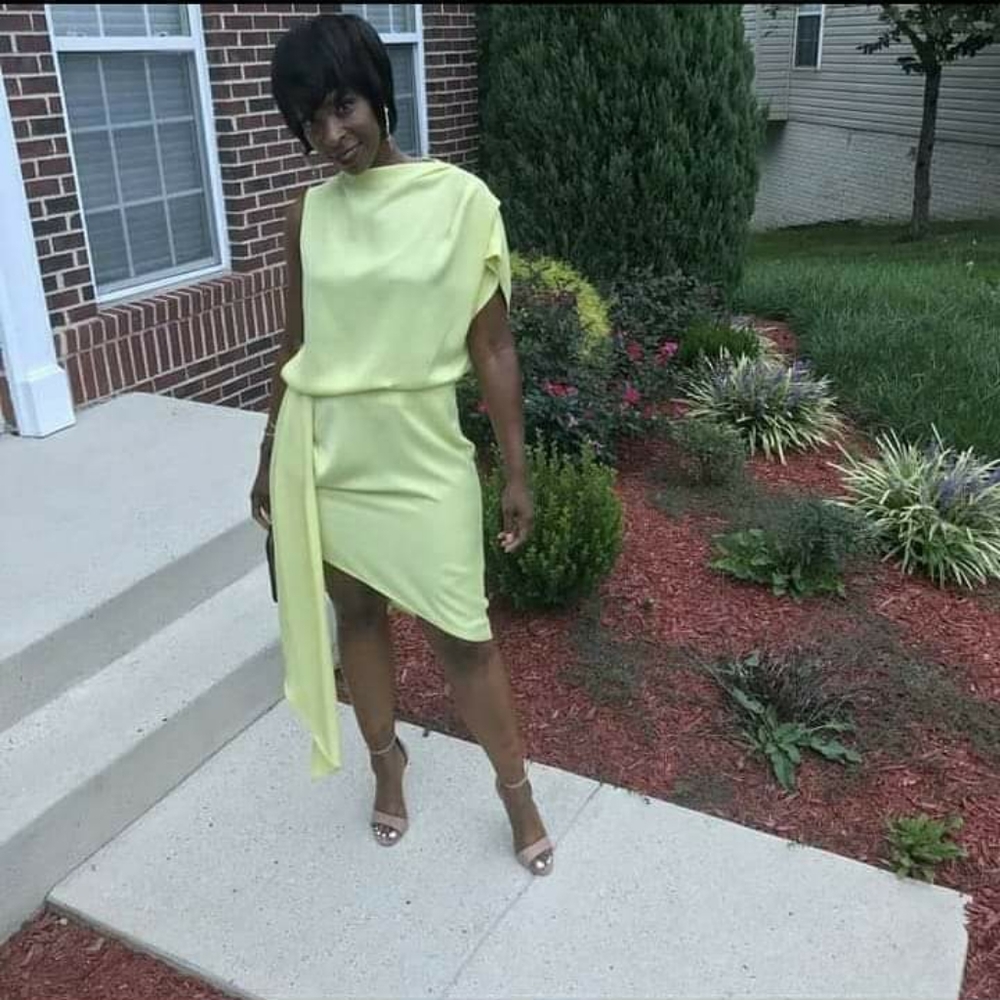 Yellow/Lemon Backless Dress